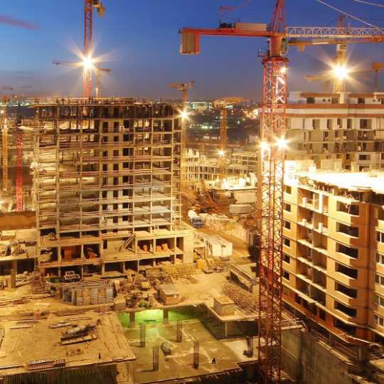 Image of a construction site to shows the complexities for work health and safety management